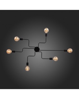 SL419.442.06 Люстра потолочная Черный E27 6*60W ANO-foto11