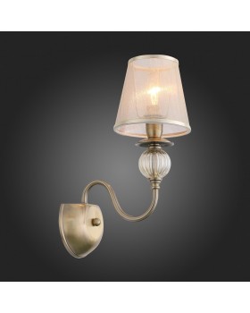 SL185.301.01 Бра Бронза, Прозрачный/Бежевый, Бронза E14 1*40W GRAZIA-foto9