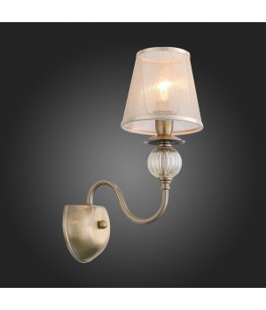 SL185.301.01 Бра Бронза, Прозрачный/Бежевый, Бронза E14 1*40W GRAZIA-foto9