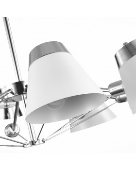 SLE155802-08 Люстра потолочная Хром/Белый E14 8*40W VARIO-foto13