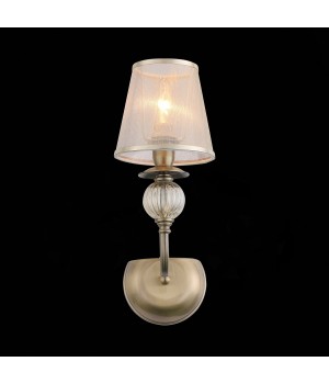 SL185.301.01 Бра Бронза, Прозрачный/Бежевый, Бронза E14 1*40W GRAZIA-foto4