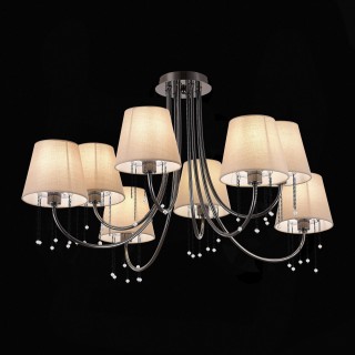 SLE1118-802-08 Светильник потолочный Черный хром/Бежевый E14 8*40W ALLURIA-foto4