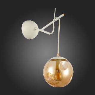 SLE110201-01 Светильник настенный Белый/Янтарный E14 1*40W CALLETTA-foto6