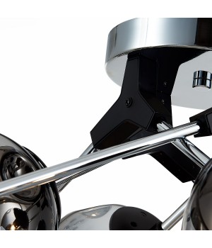 SLE106002-08 Люстра потолочная Хром, Черный/Дымчатый E14 8*40W MAREA-foto11