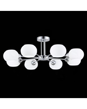 SLE104302-08 Люстра потолочная Хром/Белый E14 8*40W LANTA-foto9