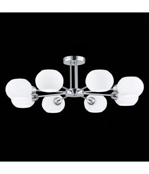 SLE104302-08 Люстра потолочная Хром/Белый E14 8*40W LANTA-foto9