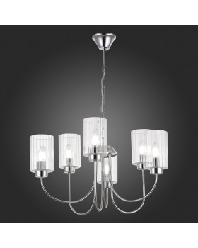 SLE1127-103-06 Светильник подвесной Хром/Прозрачный E14 6*40W TILDA-foto5