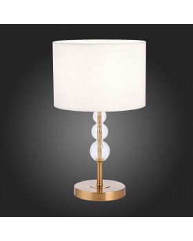 SLE105714-01 Прикроватная лампа Латунь, Прозрачный/Белый E14 1*40W RAMER-foto4