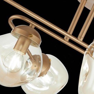 SLE155702-06 Люстра потолочная Золотистый/Янтарный E14 6*40W MORE-foto7