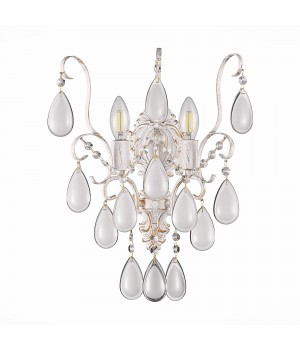 SLE160301-02 Светильник настенный Золотистый/Белый матовый E14 2*60W MAGONZA-foto2