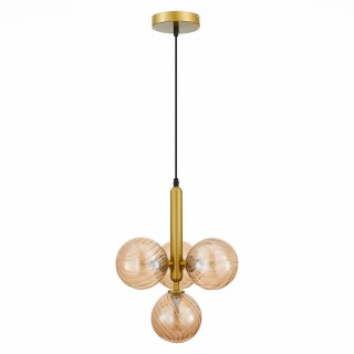 SLE220323-04 Люстра подвесная Золото/Янтарный G9 4*5W - Salerno-foto2