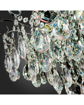 SLE160002-06 Светильник потолочный Хром/Прозрачный E14, LED 6+1*40/6(подсветка)W LITERO-foto21