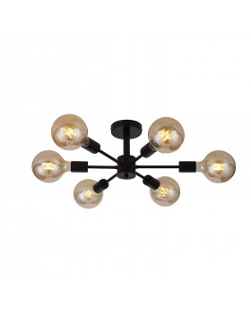 SL419.402.06 Люстра потолочная Черный E27 6*60W ANO-foto15