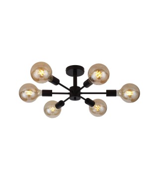 SL419.402.06 Люстра потолочная Черный E27 6*60W ANO-foto15