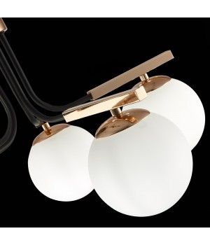 SLE106803-05 Люстра подвесная Французское золото, Черный/Белый E14 5*40W SONCO-foto6