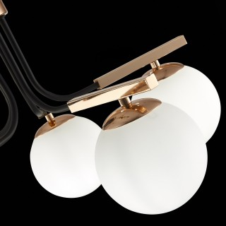 SLE106803-05 Люстра подвесная Французское золото, Черный/Белый E14 5*40W SONCO-foto6