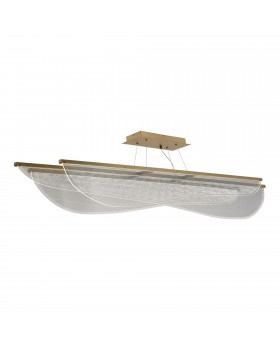SL6509.223.01 Светильник подвесной ST-Luce Золотистый/Прозрачный LED 1*60W 4000K FESALE