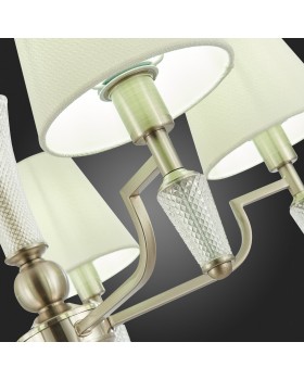 SLE105503-05 Люстра подвесная Никель/Белый E14 5*40W REIMO-foto12