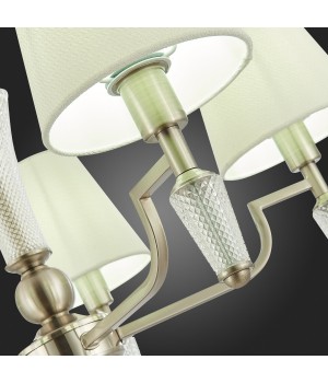 SLE105503-05 Люстра подвесная Никель/Белый E14 5*40W REIMO-foto12