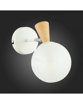 SLE220701-01 Бра Белый, Светлое дерево/Белый E14 1*40W CATANIA-foto6