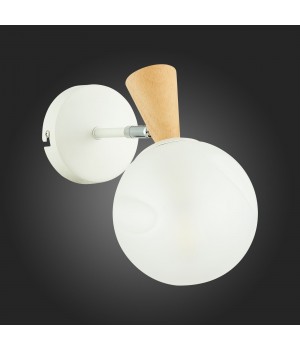 SLE220701-01 Бра Белый, Светлое дерево/Белый E14 1*40W CATANIA-foto6