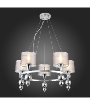 SLE107103-05 Светильник подвесной Хром/Серебристый E14 5*40W PAZIONE-foto7