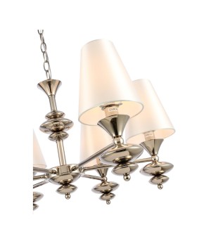 SL1137.103.06 Люстра подвесная Никель/Белый E14 6*40W RIONFO-foto2