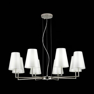 SLE105903-08 Светильник подвесной Никель/Белый E14 8*40W BELLINO-foto4