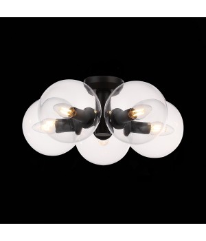 SL424.402.05 Люстра потолочная Черный/Прозрачный E14 5*40W ROSELLO-foto4