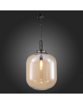 SL1050.423.01 Светильник подвесной ST-Luce Черный/Коньячный E27 1*40W BURASCA-foto5