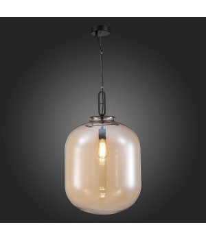 SL1050.423.01 Светильник подвесной ST-Luce Черный/Коньячный E27 1*40W BURASCA-foto5