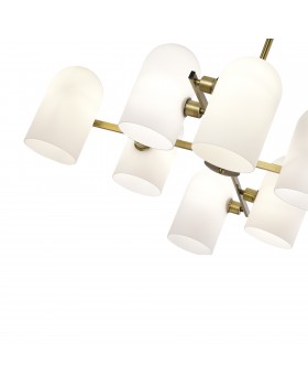 SLE1047-302-08 Люстра потолочная Бронза/Молочно-белый E14 8*40W NOBILIA-foto3