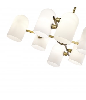 SLE1047-302-08 Люстра потолочная Бронза/Молочно-белый E14 8*40W NOBILIA-foto3