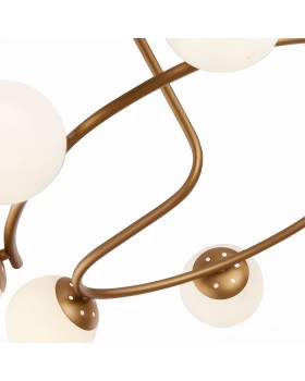 SLE220602-08 Люстра потолочная Золотистый/Белый E14 8*40W CALABRIA-foto3