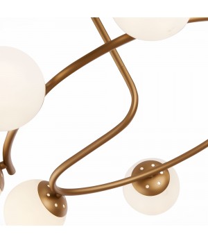 SLE220602-08 Люстра потолочная Золотистый/Белый E14 8*40W CALABRIA-foto3