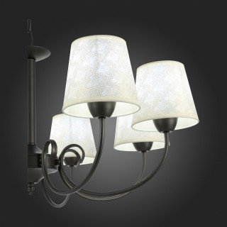 SLE120303-08 Светильник подвесной Темно-серый/Бежевый E14 8*40W RIMENTO-foto9