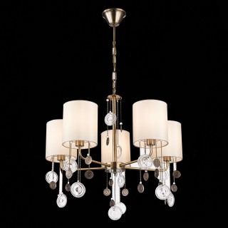 SLE107933-05 Люстра подвесная Бронза/Бежевый E14 5*40W SEVILLA-foto7