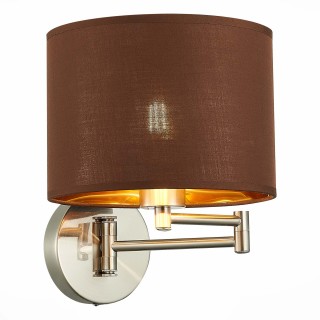 SLE300591-01 Бра Никель/Золотистый, Коричневый E27 1*40W BRESCIA-foto3