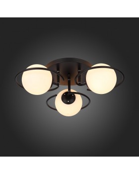 SL418.402.03 Люстра потолочная Черный/Белый E27 3*60W GALIO-foto7