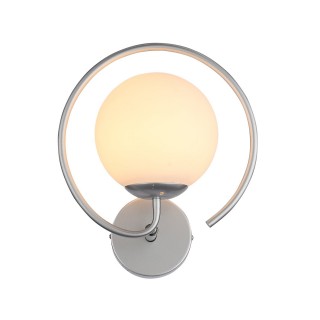 SL418.101.01 Бра Серебристый/Белый E27 1*60W GALIO-foto2