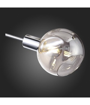 SLE155102-06 Люстра потолочная Хром/Дымчатый E14 6*60W GENTORE-foto7