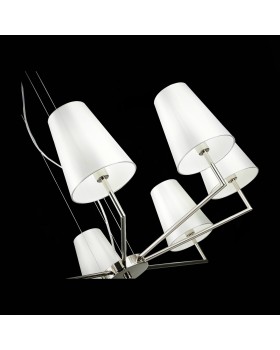 SLE105903-08 Светильник подвесной Никель/Белый E14 8*40W BELLINO-foto6