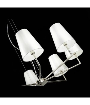 SLE105903-08 Светильник подвесной Никель/Белый E14 8*40W BELLINO-foto6