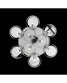 SL483.702.09 Светильник потолочный Хром/Дымчатый E27 9*40W FORESTA-foto7