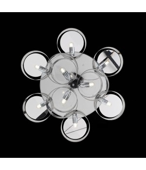 SL483.702.09 Светильник потолочный Хром/Дымчатый E27 9*40W FORESTA-foto7