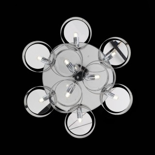 SL483.702.09 Светильник потолочный Хром/Дымчатый E27 9*40W FORESTA-foto7