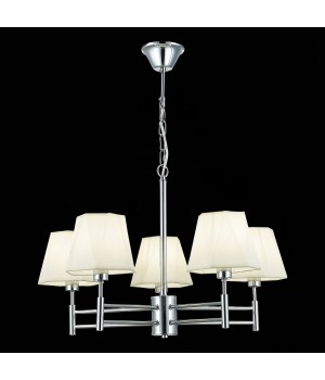 SLE105403-05 Люстра подвесная Хром/Белый E14 5*40W LAGORO-foto4