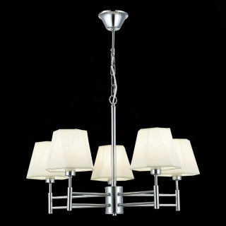 SLE105403-05 Люстра подвесная Хром/Белый E14 5*40W LAGORO-foto4