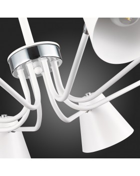 SLE106702-08 Светильник потолочный Белый,Хром/Белый E27 8*60W LERE-foto12