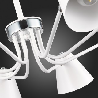 SLE106702-08 Светильник потолочный Белый,Хром/Белый E27 8*60W LERE-foto12